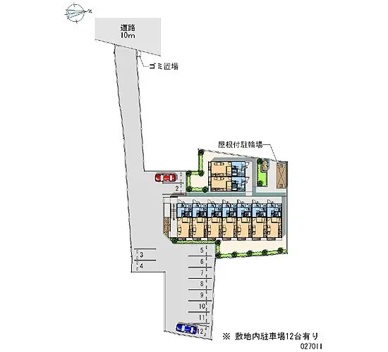 ★手数料０円★富士宮市大岩　月極駐車場（LP）